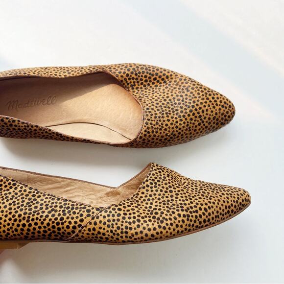 Madewell The Lizbeth Pointed Flats Dotted Calf Hair - Picture 4 of 6